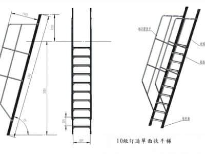 定制鋁扶手梯、定制單面扶手梯